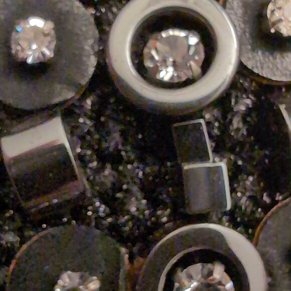 Authentic Anteprima Black and Silver Beaded Collar Necklace - Picture 6 of 10